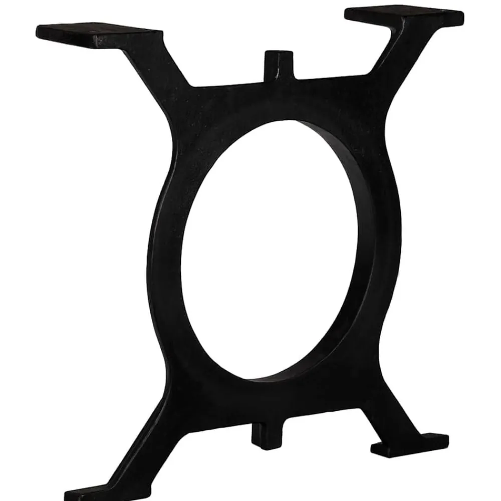 Accessoires Pour Tables-vidaXL Pied de table basse 2 pcs Cadre en O Fonte