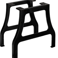 vidaXL Pied de table basse 2 pcs Cadre en A Fonte
