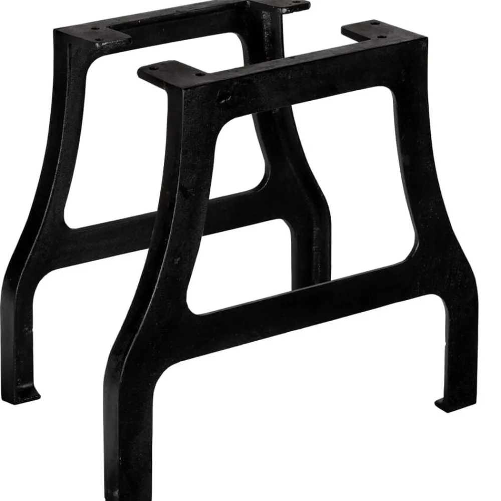 vidaXL Pied de table basse 2 pcs Cadre en A Fonte
