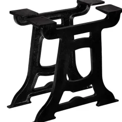 vidaXL Pied de table basse 2 pcs Cadre en Y Fonte