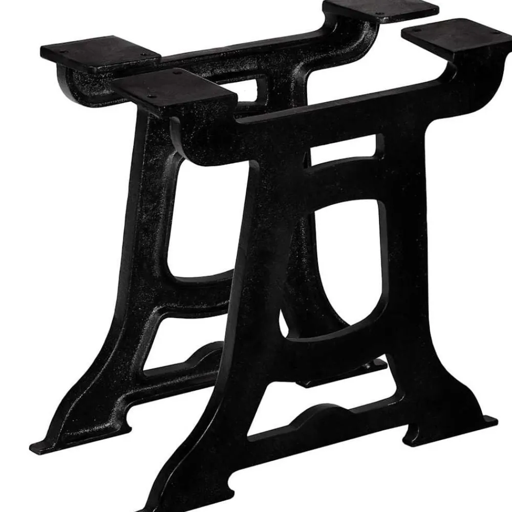 vidaXL Pied de table basse 2 pcs Cadre en Y Fonte