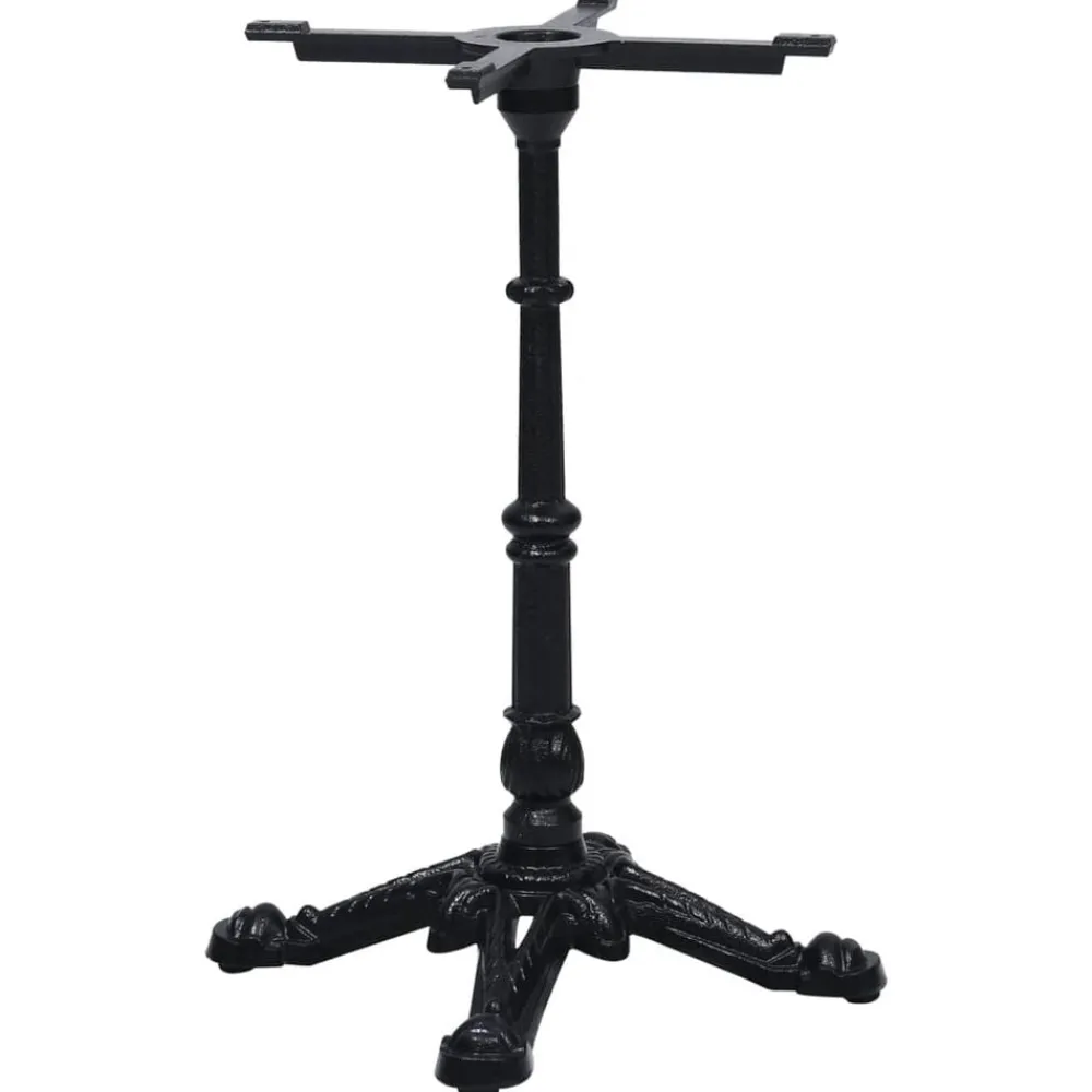vidaXL Pied de table de bistro noir 52x52x72 cm fonte