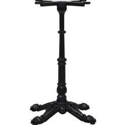 vidaXL Pied de table de bistro noir 52x52x72 cm fonte