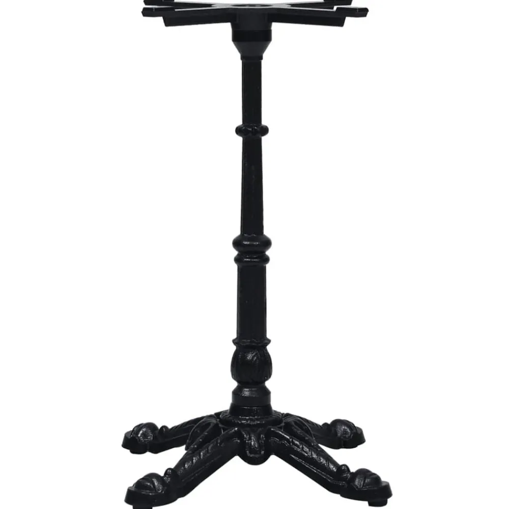 vidaXL Pied de table de bistro noir 52x52x72 cm fonte