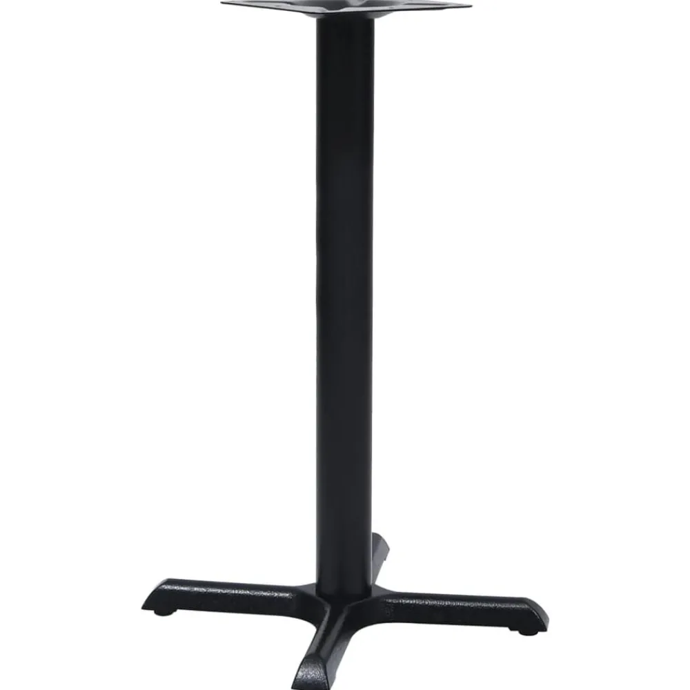 vidaXL Pied de table de bistro noir 56x56x72 cm fonte