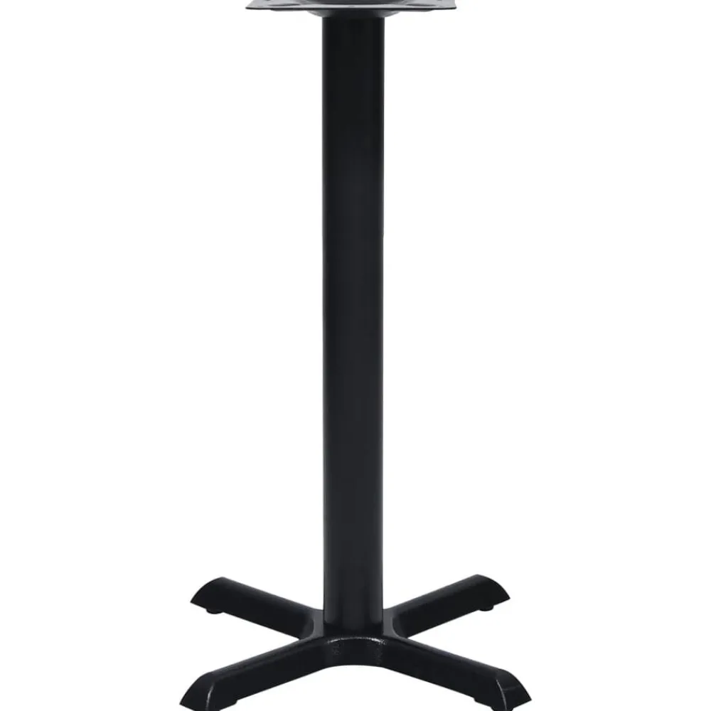 vidaXL Pied de table de bistro noir 56x56x72 cm fonte