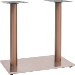 Accessoires Pour Tables-vidaXL Pied de table de bistro Laiton 70x40x72 cm Acier inoxydable Doré