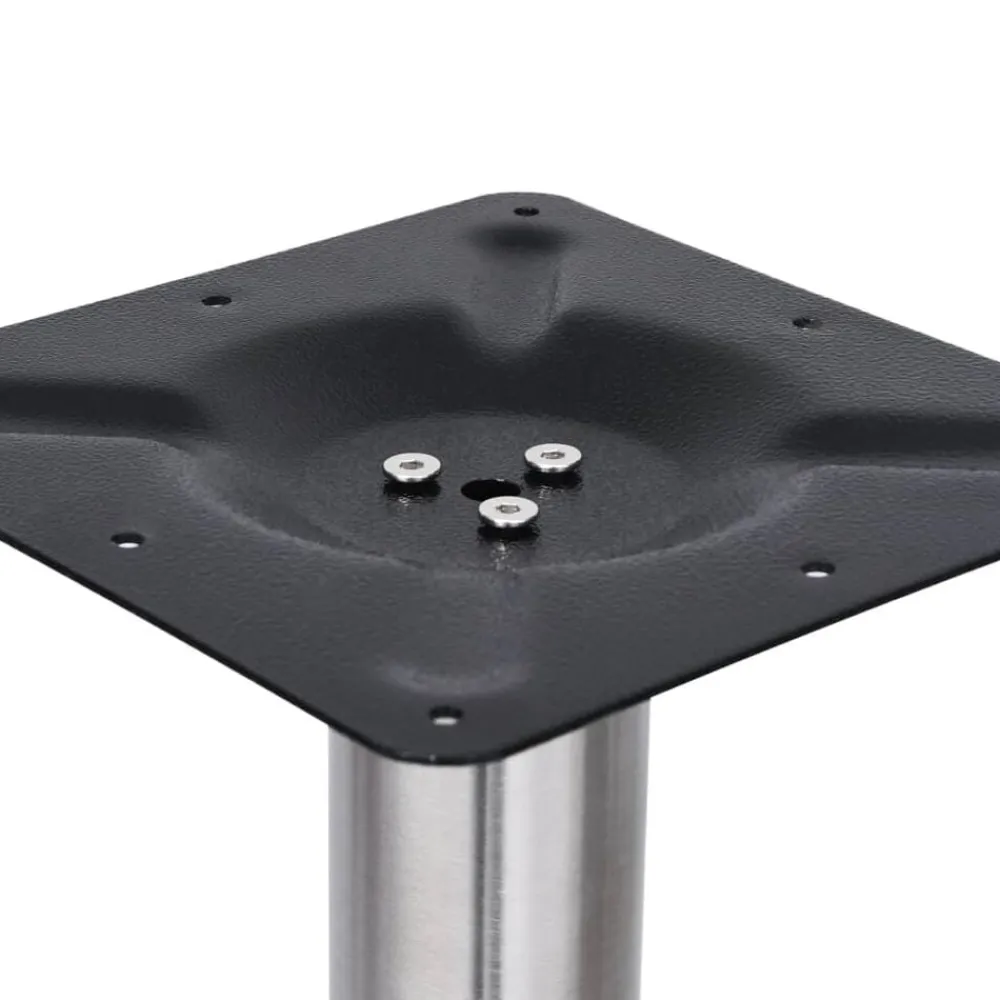 Accessoires Pour Tables-vidaXL Pied de table de bistro argenté Ø45x72 cm acier inoxydable