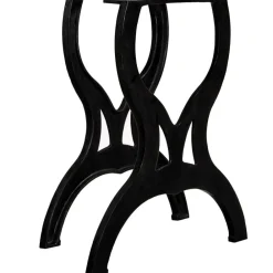 vidaXL Pied de table de salle à manger 2 pcs Cadre en X Fonte