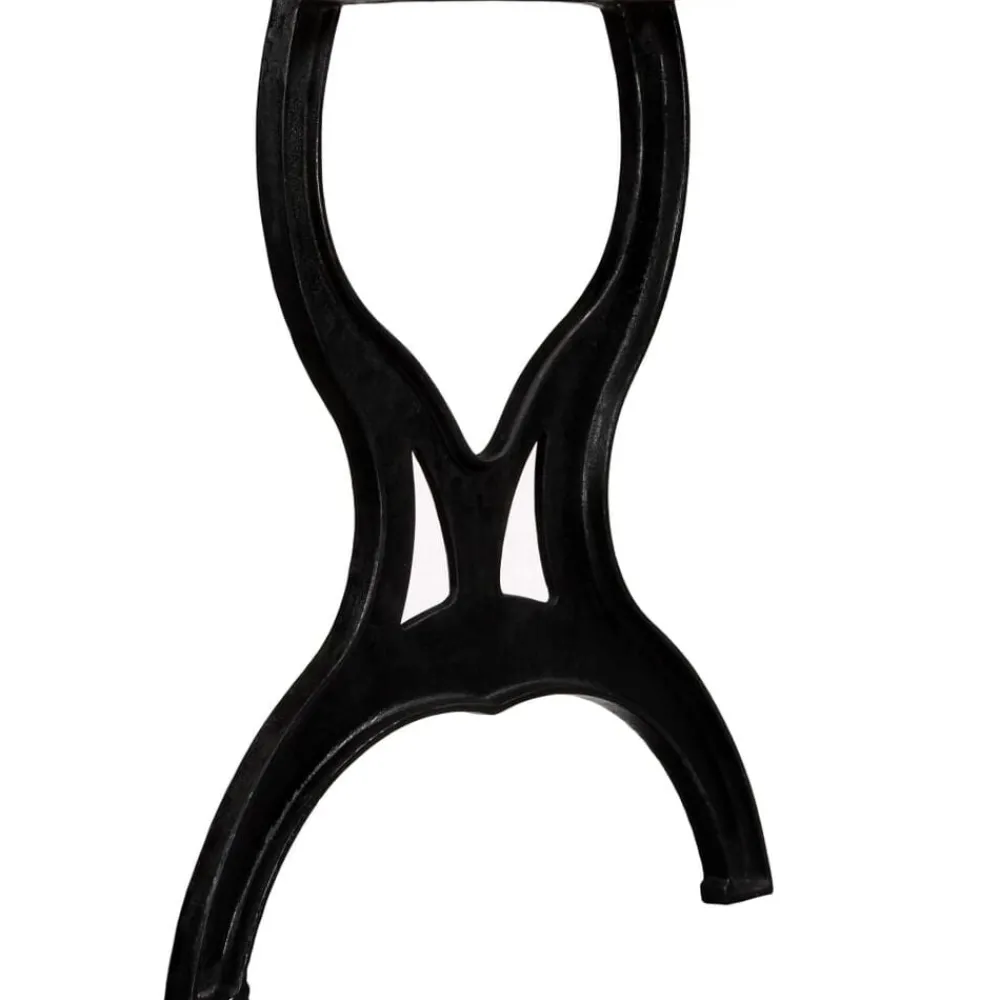 vidaXL Pied de table de salle à manger 2 pcs Cadre en X Fonte