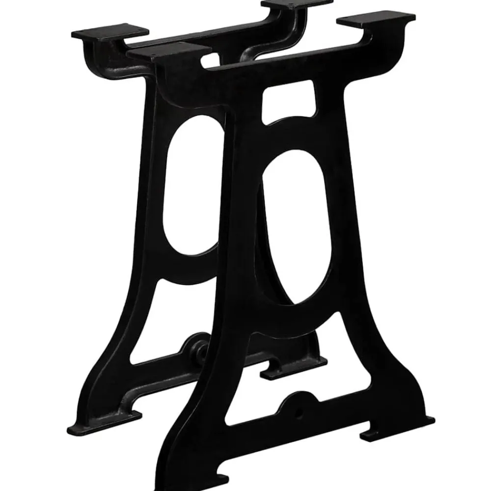 vidaXL Pied de table de salle à manger 2 pcs Cadre en Y Fonte