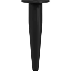 Accessoires De Quincaillerie-vidaXL Pieds de meuble 2 pcs Noir Ø 40 x 98 mm Fer