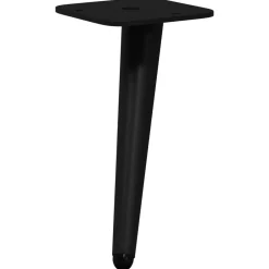 vidaXL Pieds de Support 2 pcs Noir 56 x 56 x 100 mm Fer