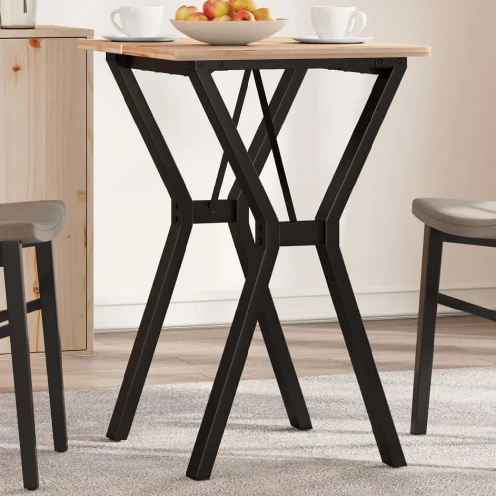 vidaXL Pieds de table à manger cadre en Y 50x40x73 cm acier
