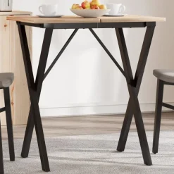 Accessoires Pour Tables-vidaXL Pieds de table à manger cadre en X 60x50x73 cm acier