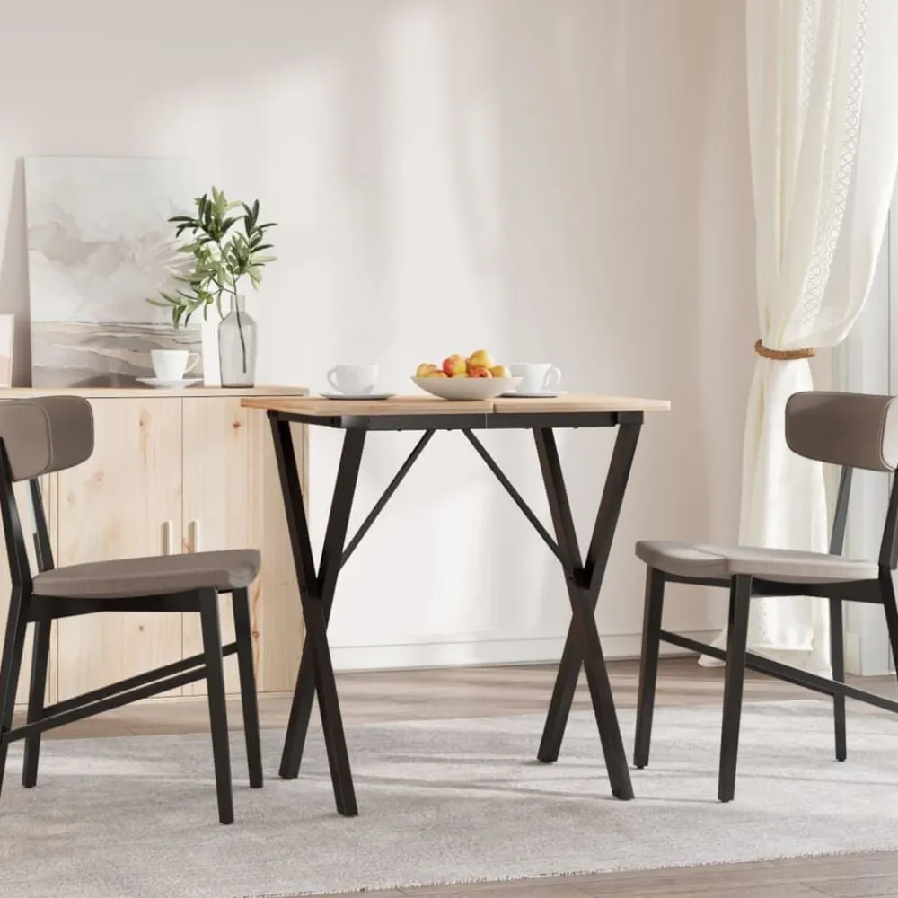 Accessoires Pour Tables-vidaXL Pieds de table à manger cadre en X 60x50x73 cm acier
