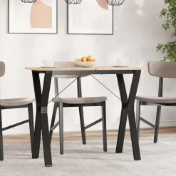 Accessoires Pour Tables-vidaXL Pieds de table à manger cadre en Y 80x40x73 cm acier