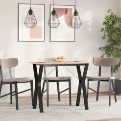 Accessoires Pour Tables-vidaXL Pieds de table à manger cadre en Y 80x40x73 cm acier