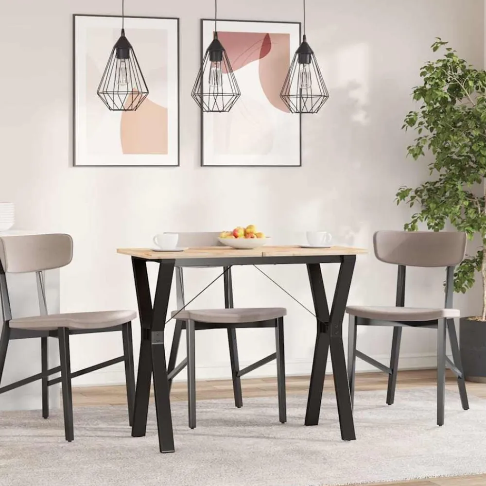 Accessoires Pour Tables-vidaXL Pieds de table à manger cadre en Y 80x40x73 cm acier