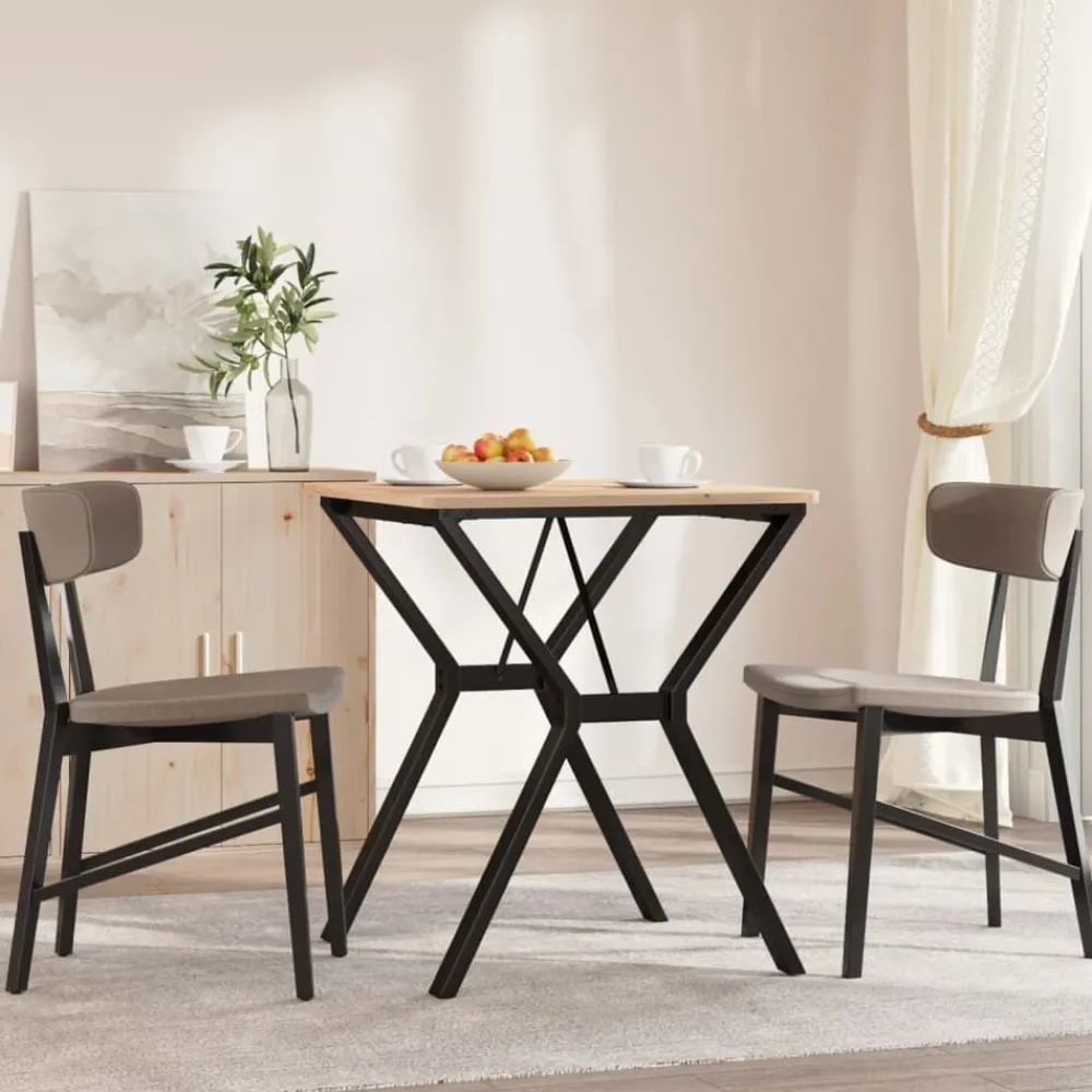 Accessoires Pour Tables-vidaXL Pieds de table à manger cadre en Y 60x60x73 cm acier