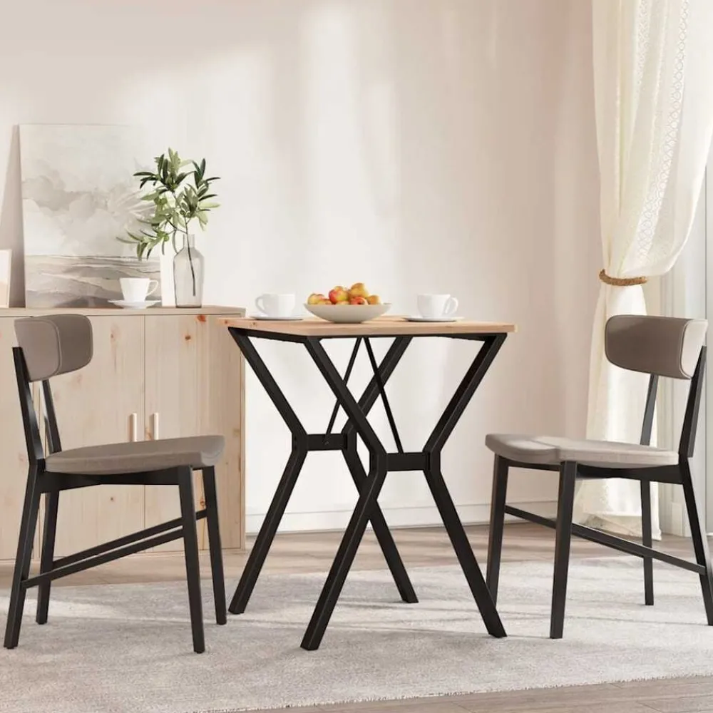 vidaXL Pieds de table à manger cadre en Y 60x50x73 cm acier