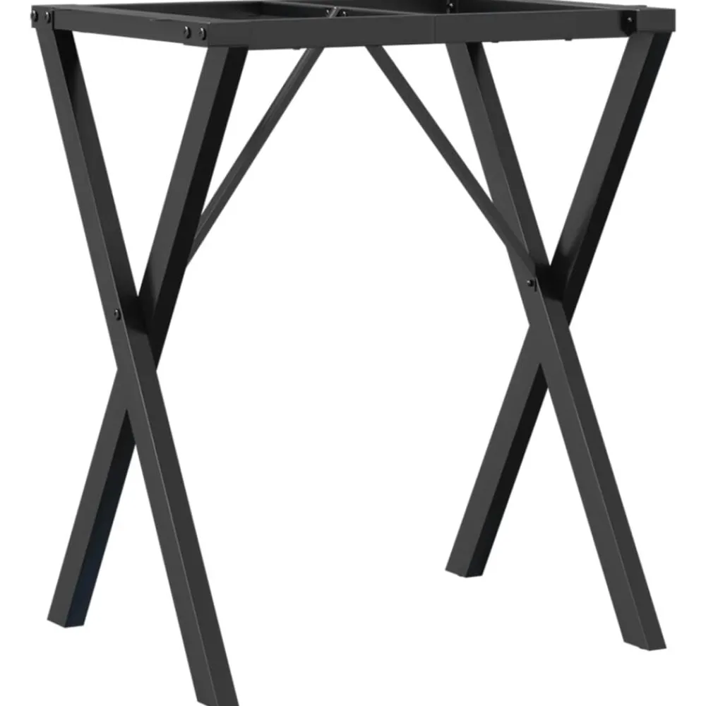 Accessoires Pour Tables-vidaXL Pieds de table à manger cadre en X 60x40x73 cm acier