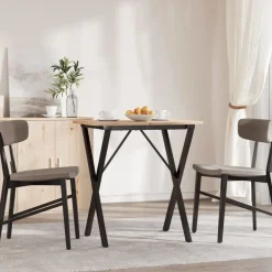Accessoires Pour Tables-vidaXL Pieds de table à manger cadre en X 60x40x73 cm acier