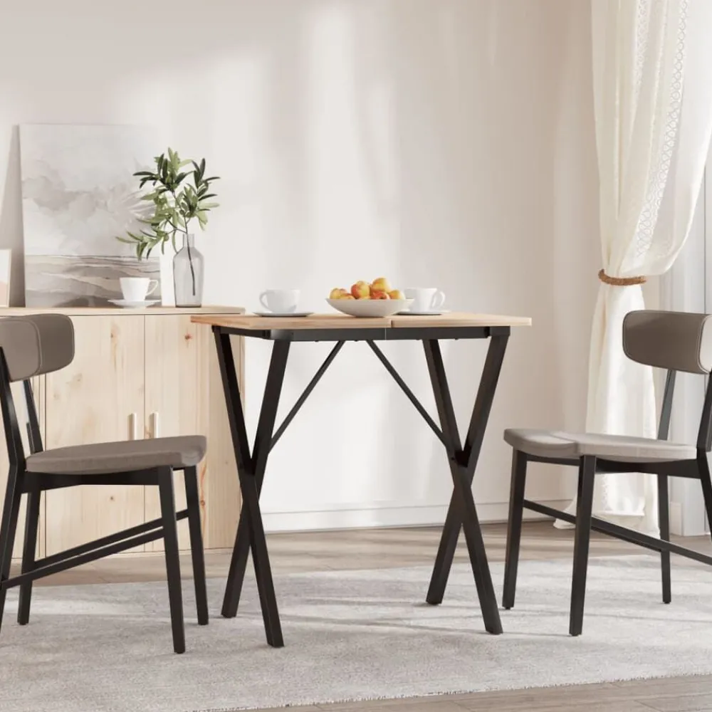 Accessoires Pour Tables-vidaXL Pieds de table à manger cadre en X 60x40x73 cm acier