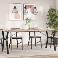 Accessoires Pour Tables-vidaXL Pieds de table à manger cadre en Y 180x80x73 cm acier