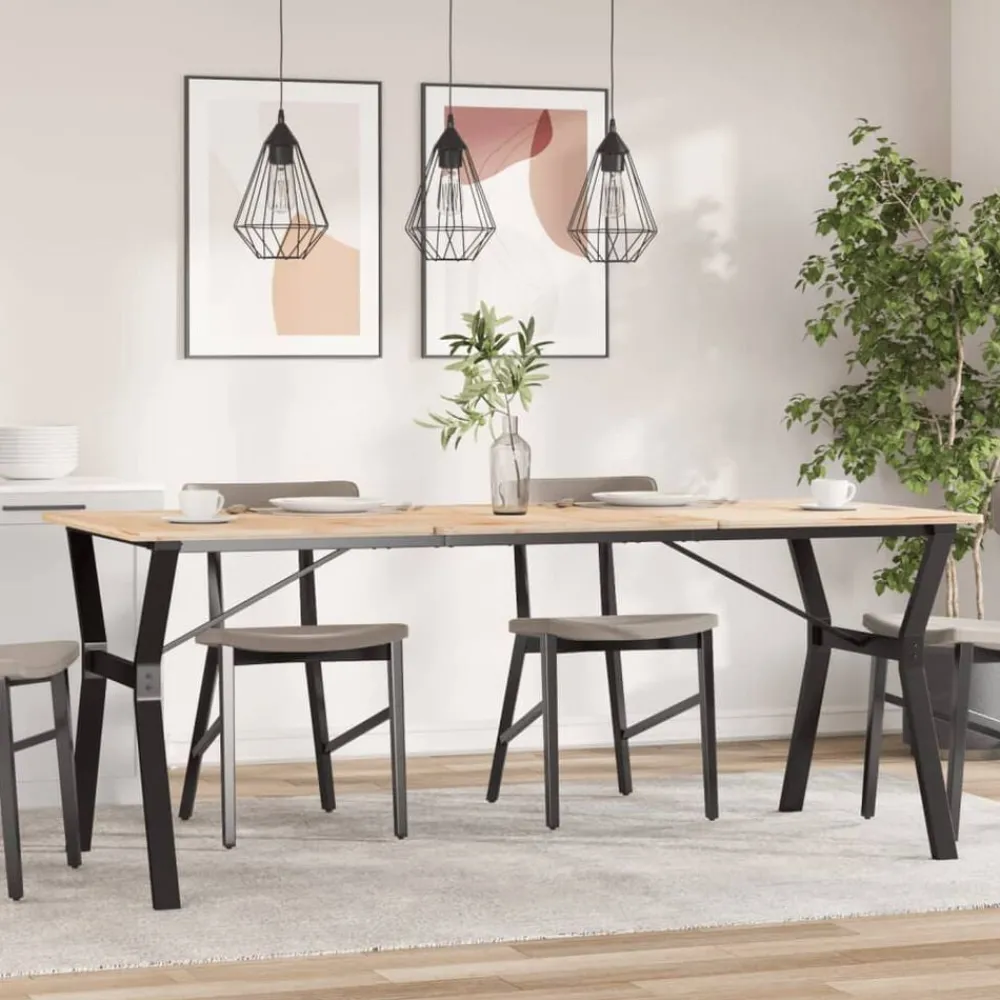 Accessoires Pour Tables-vidaXL Pieds de table à manger cadre en Y 180x80x73 cm acier