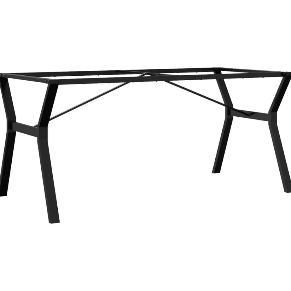 vidaXL Pieds de table à manger cadre en Y 160x80x73 cm acier