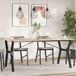 vidaXL Pieds de table à manger cadre en Y 160x80x73 cm acier