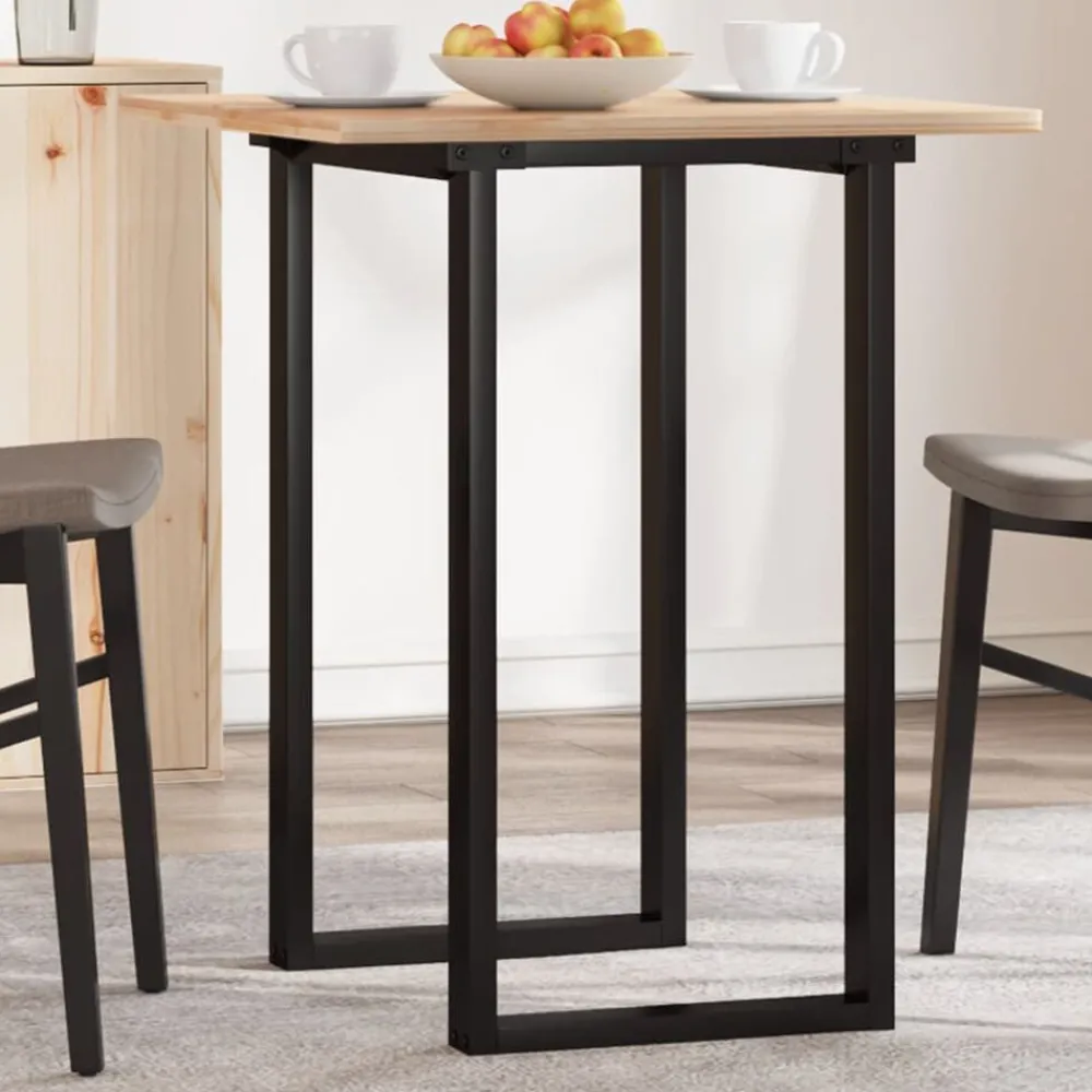 Accessoires Pour Tables-vidaXL Pieds de table à manger cadre en O 40x40x73 cm acier