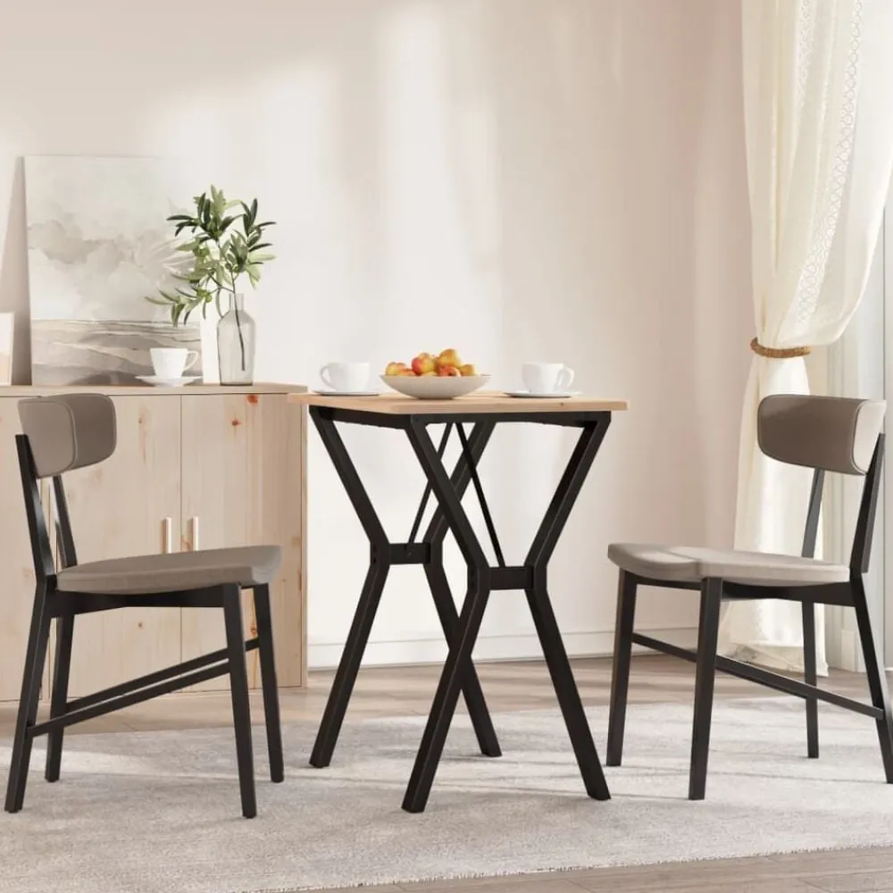 vidaXL Pieds de table à manger cadre en Y 60x40x73 cm acier
