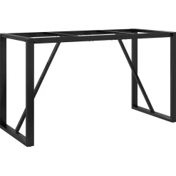 vidaXL Pieds de table à manger cadre en O 120x60x73 cm acier