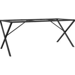 Accessoires Pour Tables-vidaXL Pieds de table à manger cadre en X 160x80x73 cm acier