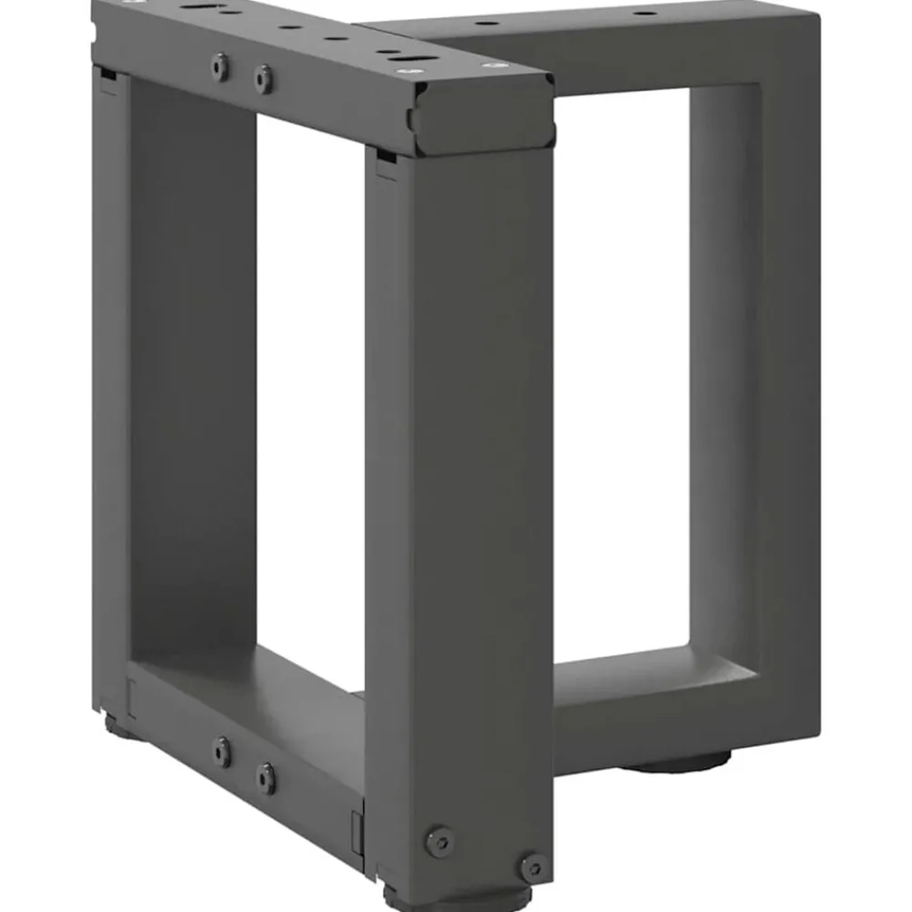 Accessoires Pour Tables-vidaXL Pieds de table basse en T 2 pièces 30x25x(30-31) cm Acier Anthracite