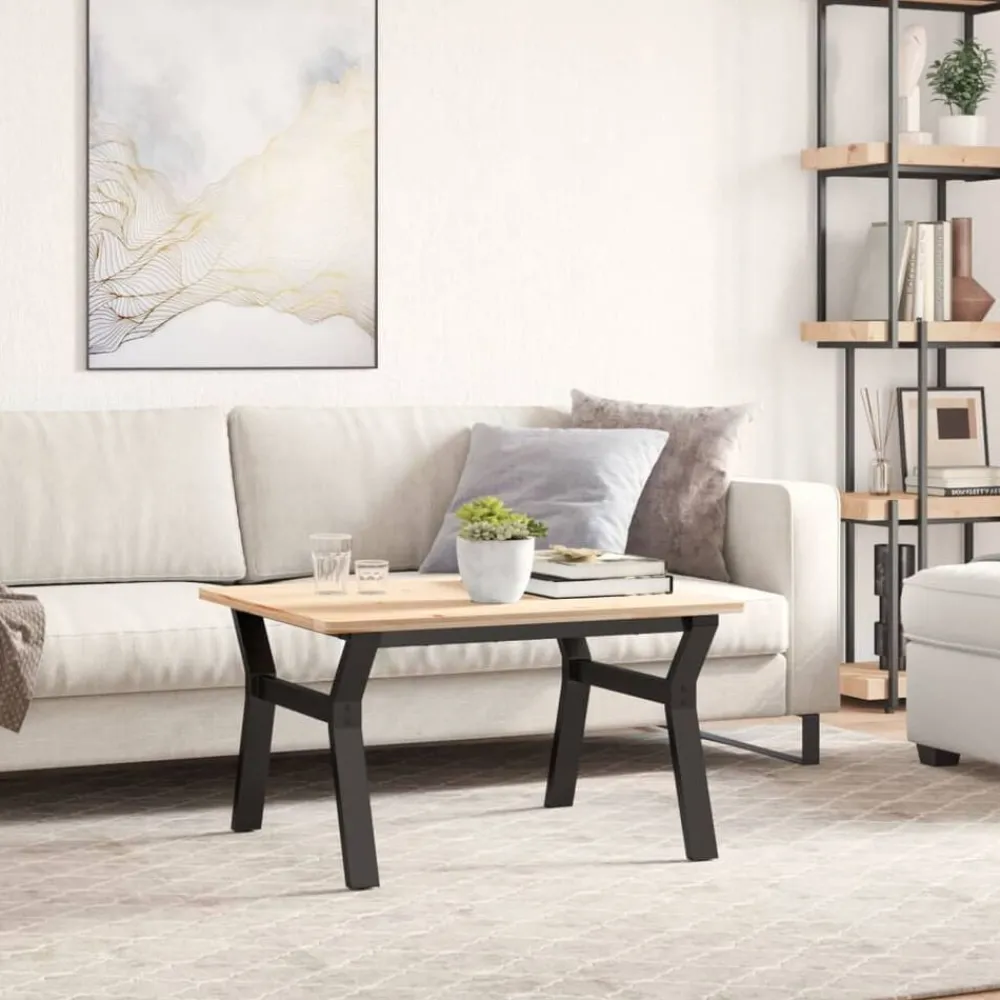 vidaXL Pieds de table basse cadre en Y 70x60x43 cm acier