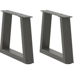 Accessoires Pour Tables-vidaXL Pieds de table basse en forme de V, 2 pièces, , 30 x (30-31,3) cm, acier Anthracite
