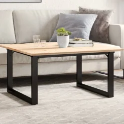 vidaXL Pieds de table basse cadre en O 80x70x43 cm acier