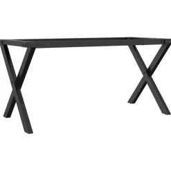 Accessoires Pour Tables-vidaXL Pieds de table basse cadre en X 70x30x43 cm acier