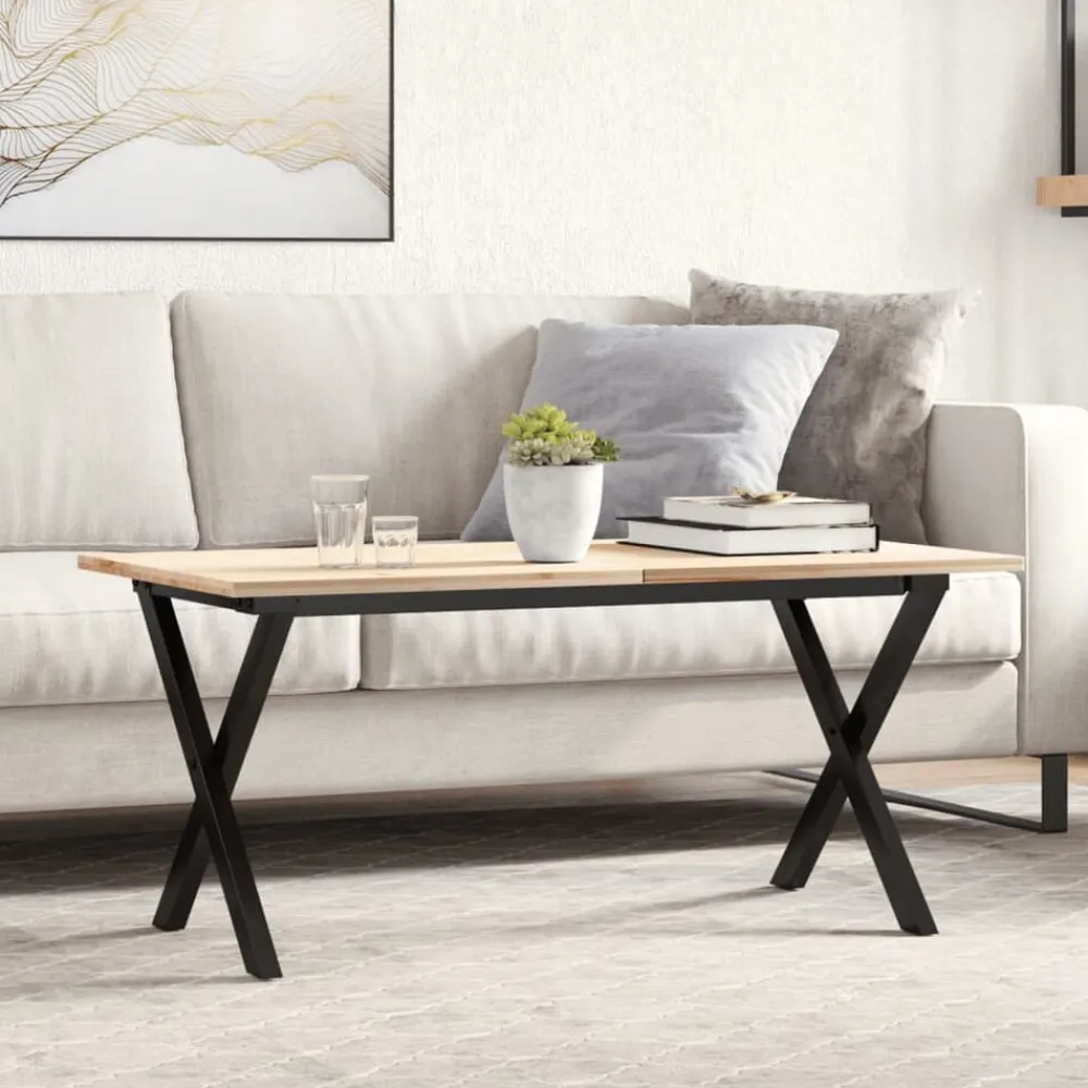 Accessoires Pour Tables-vidaXL Pieds de table basse cadre en X 70x30x43 cm acier