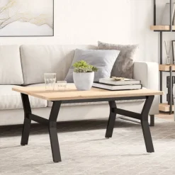 Accessoires Pour Tables-vidaXL Pieds de table basse cadre en Y 80x70x43 cm acier