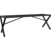 vidaXL Pieds de table basse cadre en X 140x30x43 cm acier