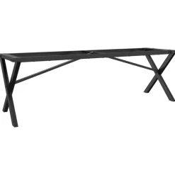 vidaXL Pieds de table basse cadre en X 140x30x43 cm acier