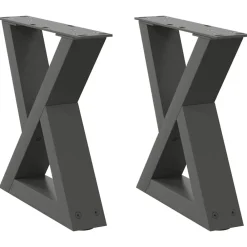 vidaXL Pieds de table basse 2 pièces 30 x (30-31,3) cm Acier