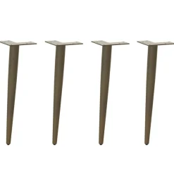 vidaXL Pieds de table basse coniques 4 pièces Acier 30-31 cm Acier