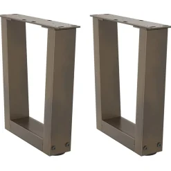vidaXL Pieds de table basse en forme de V, 2 pièces, acier , 30 x (30-31,3) cm