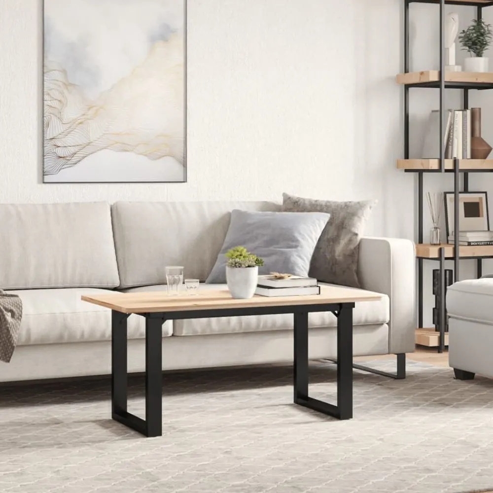 vidaXL Pieds de table basse cadre en O 70x30x43 cm acier