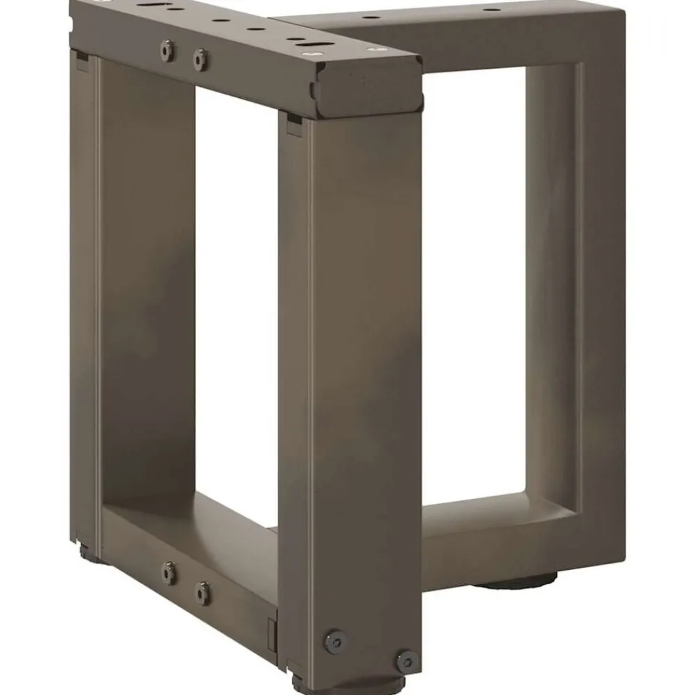 Accessoires Pour Tables-vidaXL Pieds de table basse en T, 2 pièces, noir, 30 x 25 x (30-31) cm, acier Naturel